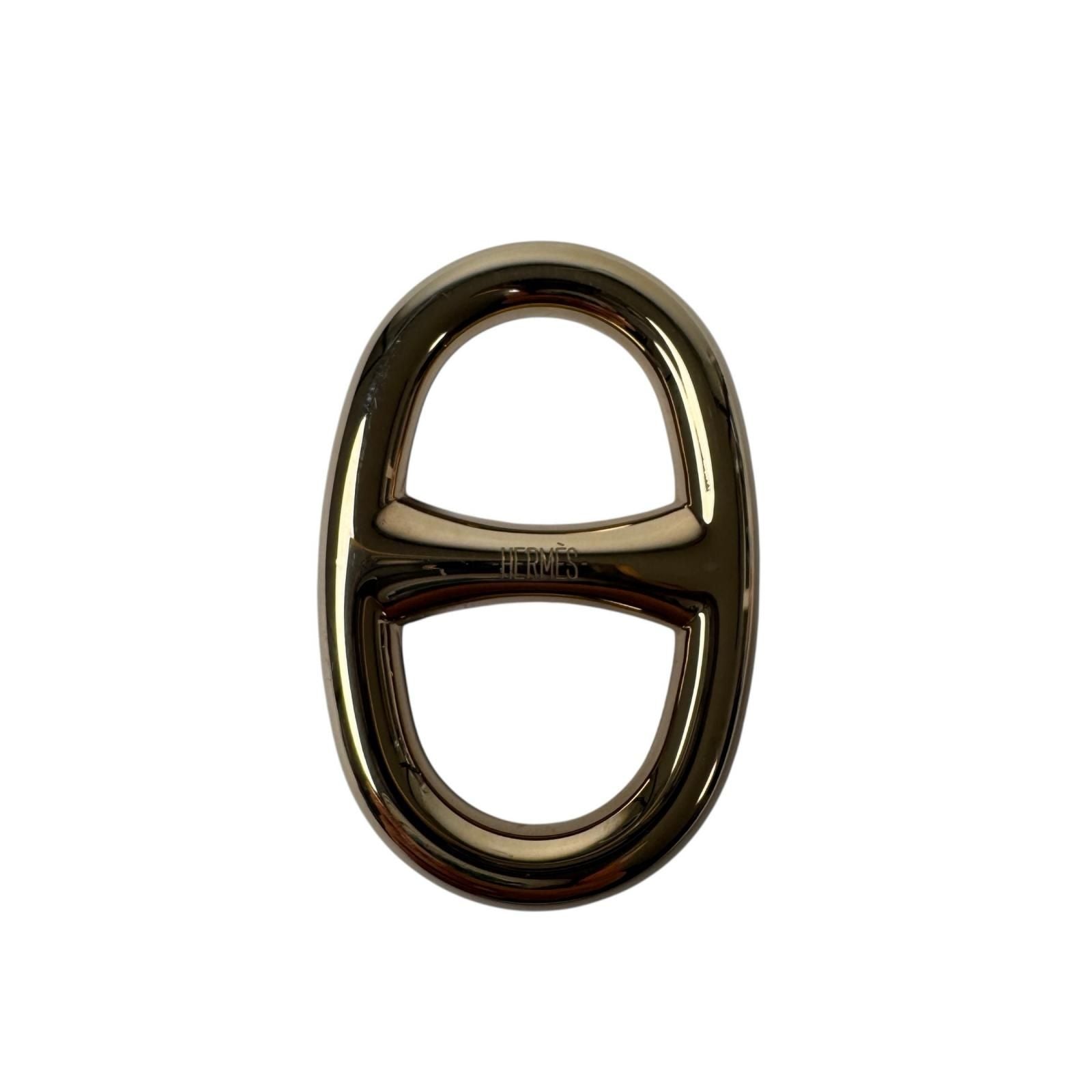 Hermes Scarf Ring Chaine D'ancre Gold — view 5