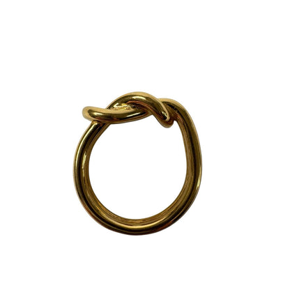 Hermes Head Scarf Ring Gold — view 5
