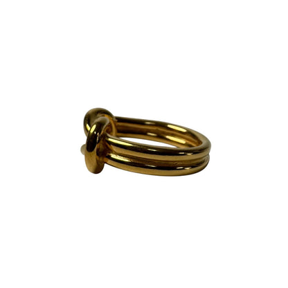 Hermes Head Scarf Ring Gold — view 2