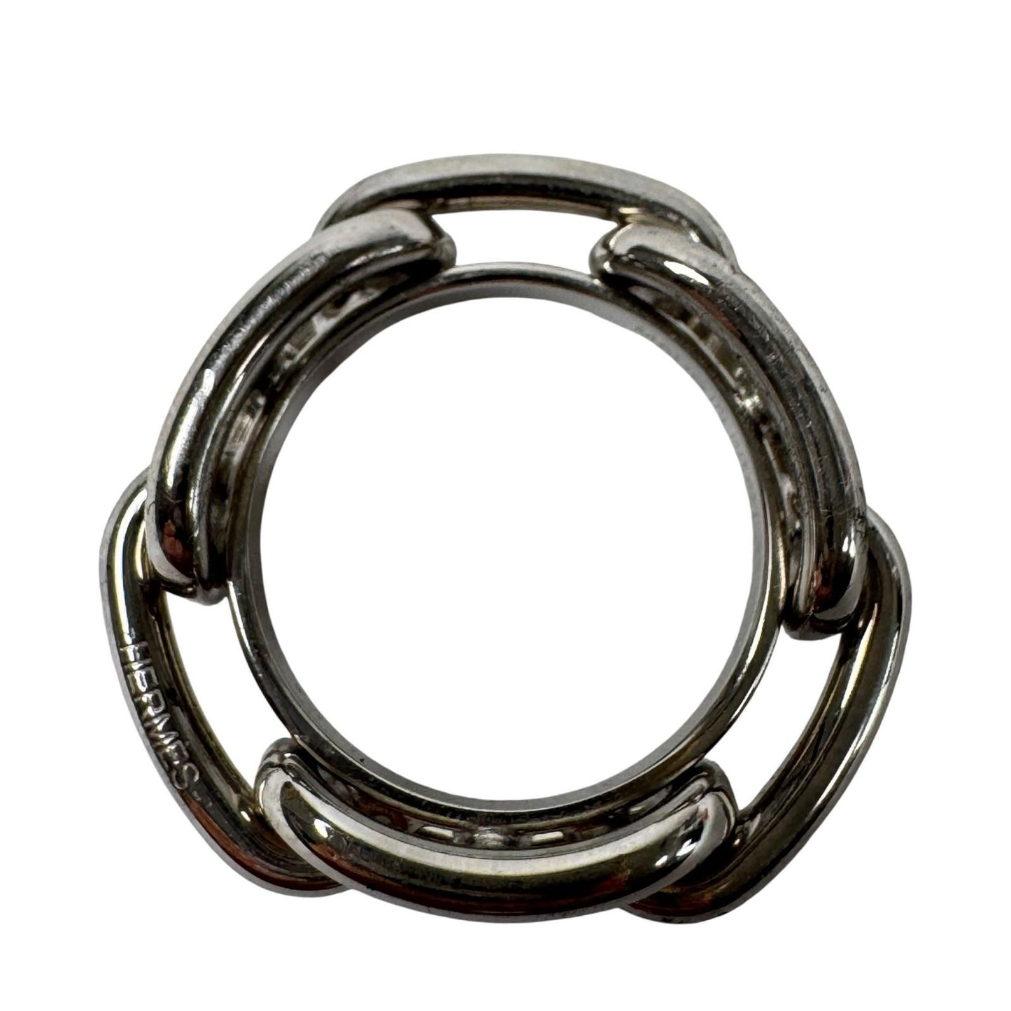 Hermes Chaine D'ancre Scarf Ring Silver — view 3