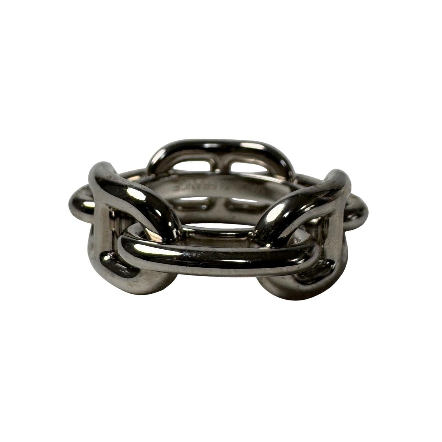 Hermes Chaine D'ancre Scarf Ring Silver — view 4