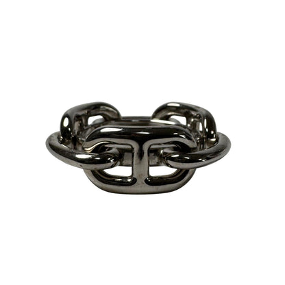 Hermes Chaine D'ancre Scarf Ring Silver — view 5
