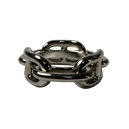 Hermes Chaine D'ancre Scarf Ring Silver — view 2