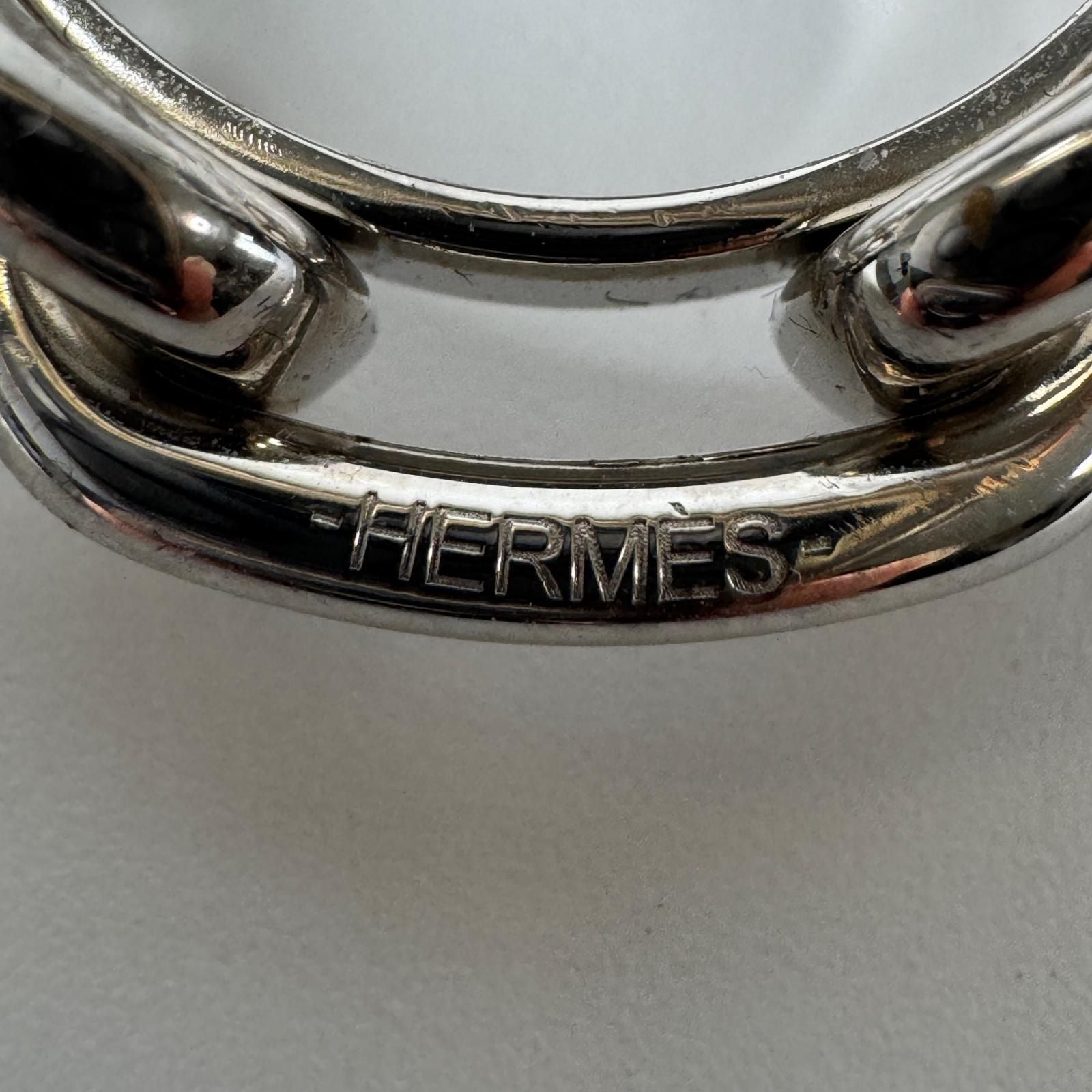 Hermes Chaine D'ancre Scarf Ring Silver — view 6