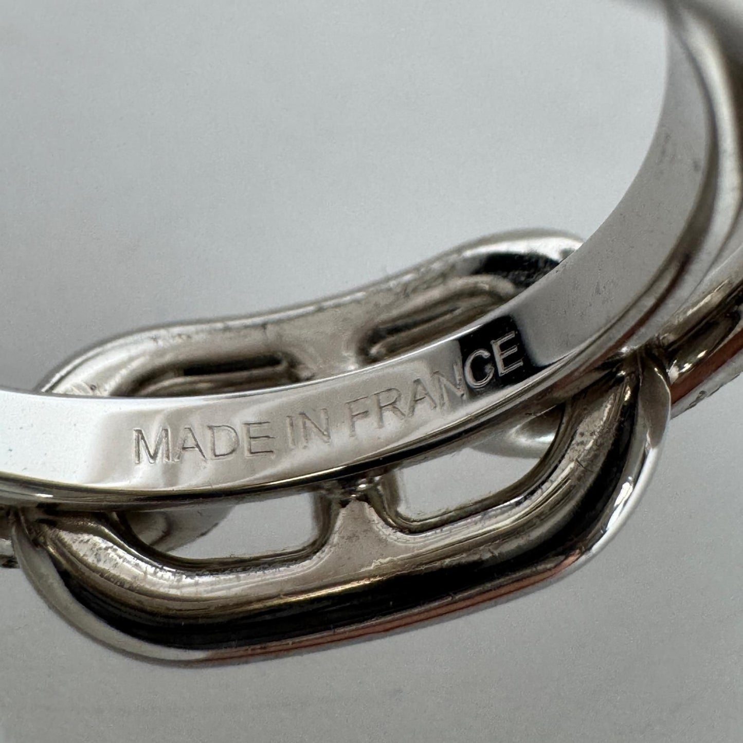 Hermes Chaine D'ancre Scarf Ring Silver — view 7