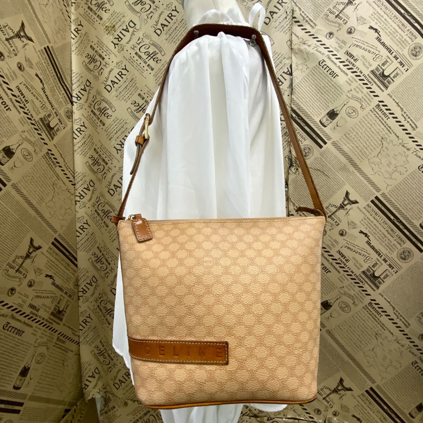 Celine Shoulder Bag Macadam Pochette Travel Business — view 4
