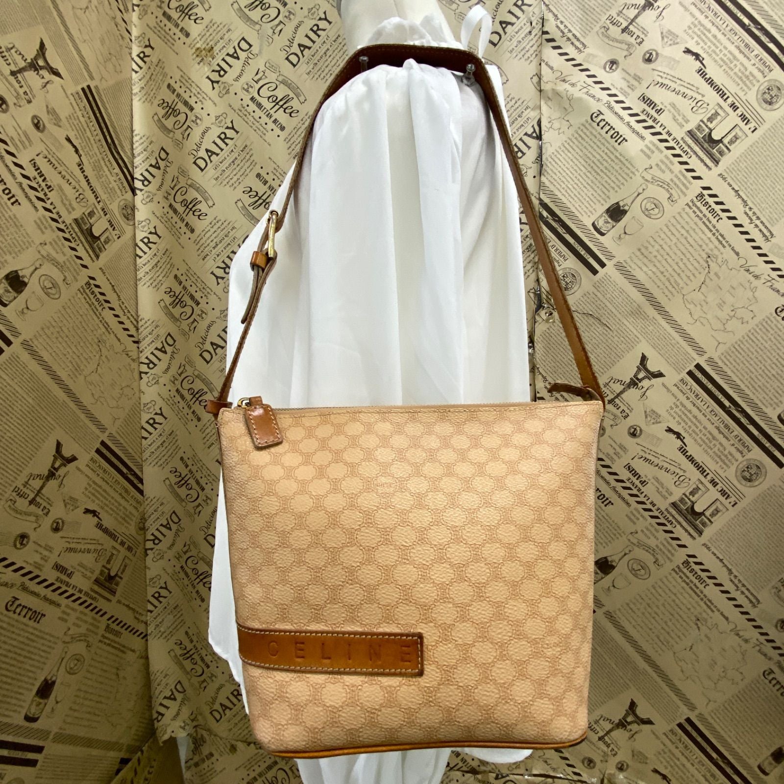 Celine Shoulder Bag Macadam Pochette Travel Business — view 4
