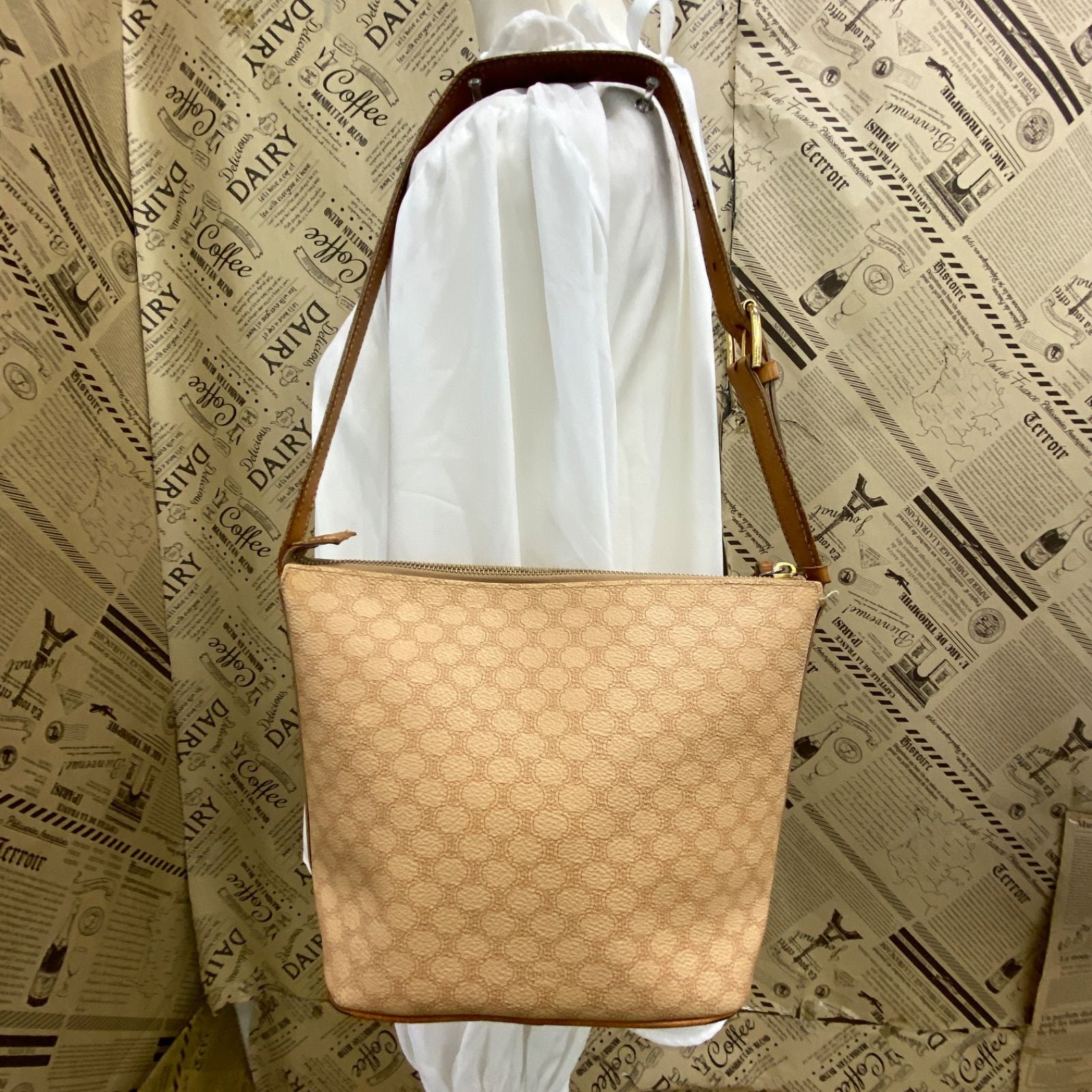 Celine Shoulder Bag Macadam Pochette Travel Business — view 5