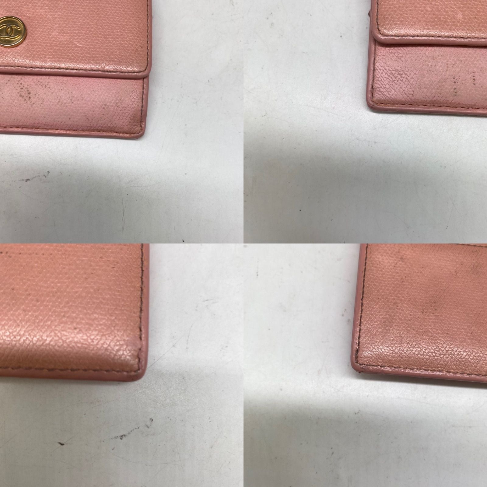 Chanel Coin Case Coco Button Pink Purse Card — view 5