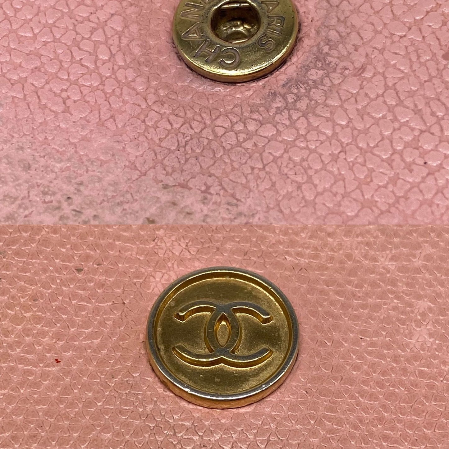 Chanel Coin Case Coco Button Pink Purse Card — view 8