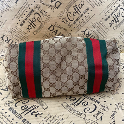 Gucci Tote GG Canvas Sherry Line Abbey Yellow Business Travel — view 5