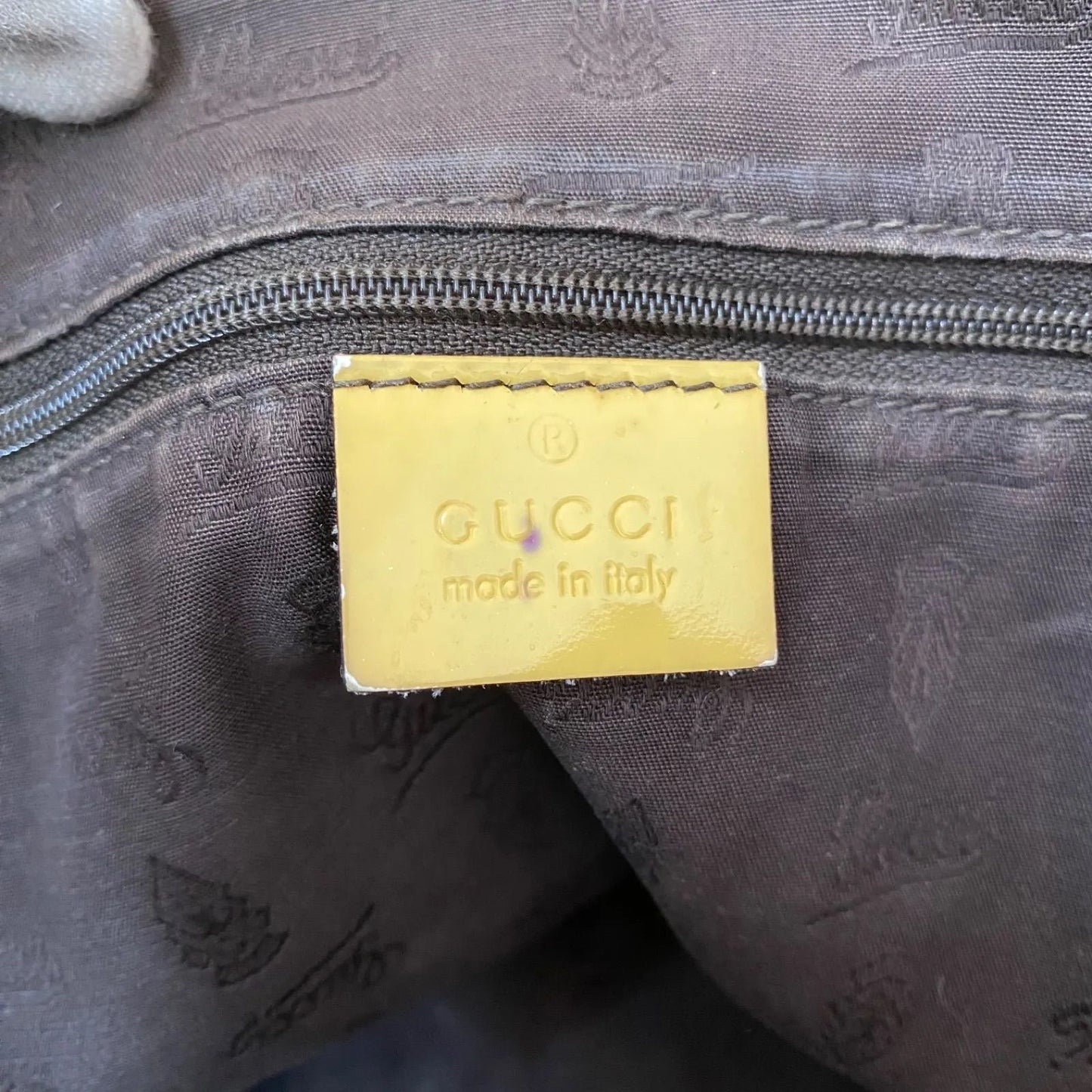 Gucci Tote GG Canvas Sherry Line Abbey Yellow Business Travel — view 3