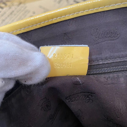 Gucci Tote GG Canvas Sherry Line Abbey Yellow Business Travel — view 4