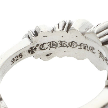 Chrome Hearts Baby Clsc Classic Double Floral Silver Ring — view 3