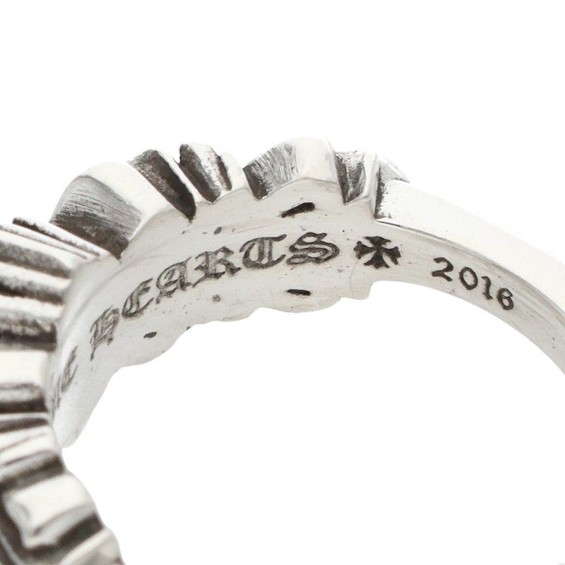 Chrome Hearts Baby Clsc Classic Double Floral Silver Ring — view 4