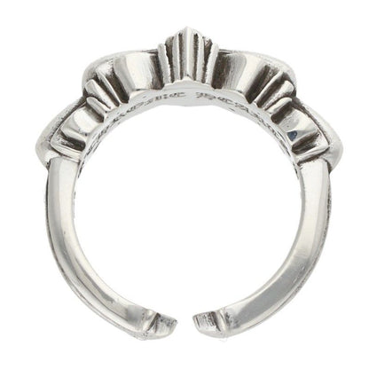 Chrome Hearts Baby Clsc Classic Double Floral Silver Ring — view 5
