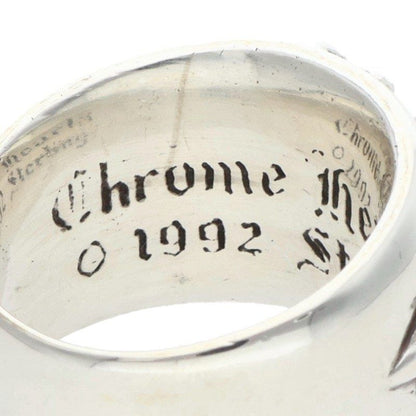 Chrome Hearts Flrl Crs Floral Cross Silver Ring — view 3