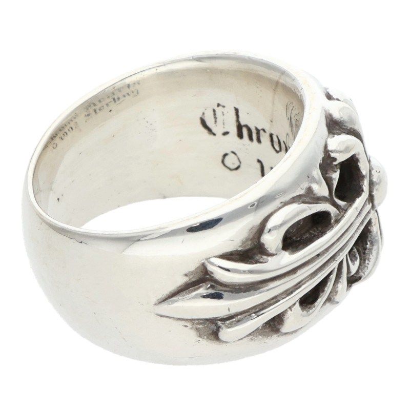 Chrome Hearts Flrl Crs Floral Cross Silver Ring — view 5