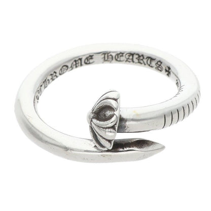 Chrome Hearts Nail Crsball Cross Ball Silver Ring