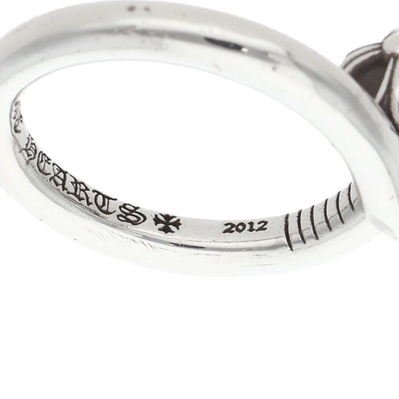 Chrome Hearts Nail Crsball Cross Ball Silver Ring — view 4