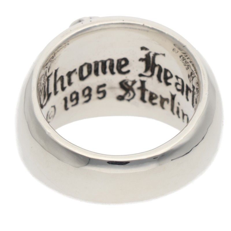 Chrome Heart in Band Silver Ring — view 2