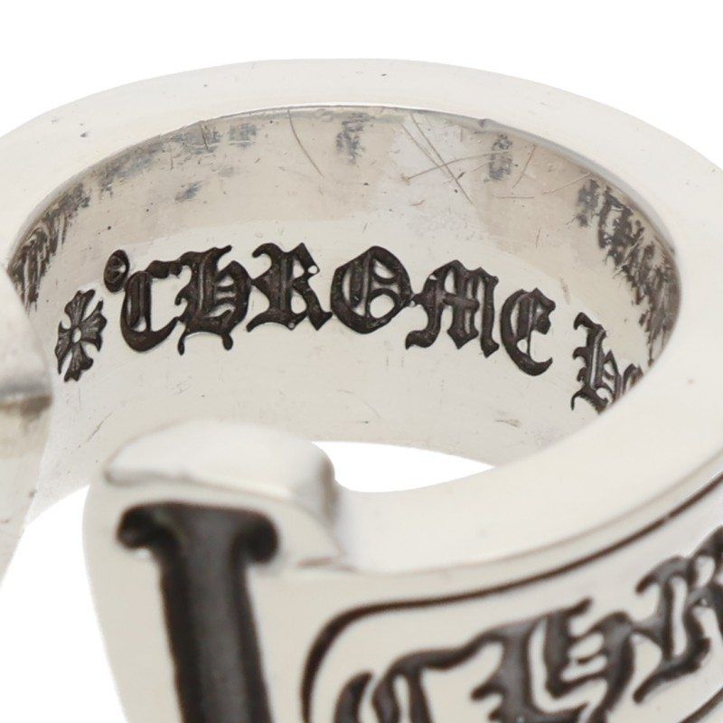 Chrome Hearts LG Scroll Label Silver Ring — view 3