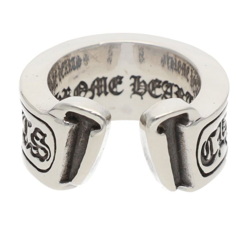 Chrome Hearts LG Scroll Label Silver Ring — view 2