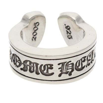 Chrome Hearts LG Scroll Label Silver Ring