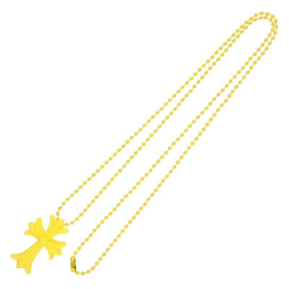 Chrome Hearts Rubber CH Crs Sml Small CH Cross Silicone Necklace — view 2