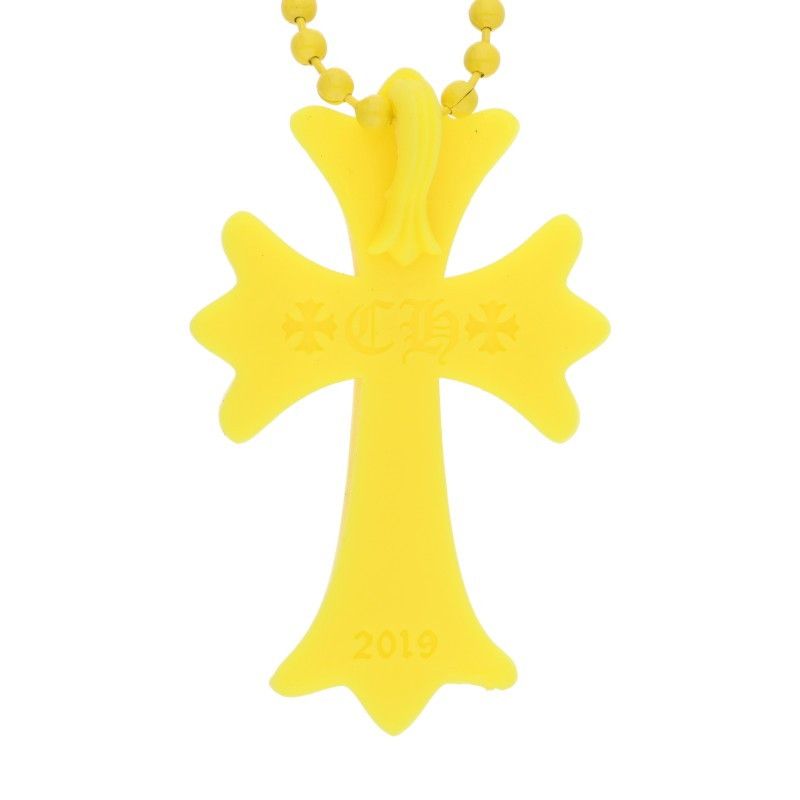 Chrome Hearts Rubber CH Crs Sml Small CH Cross Silicone Necklace — view 3