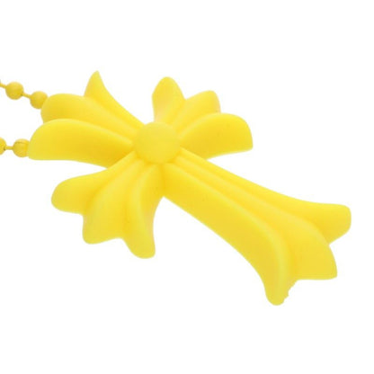 Chrome Hearts Rubber CH Crs Sml Small CH Cross Silicone Necklace — view 5