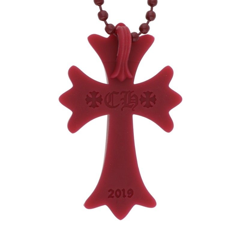 Chrome Hearts Rubber CH Crs Sml Small CH Cross Silicone Necklace — view 3