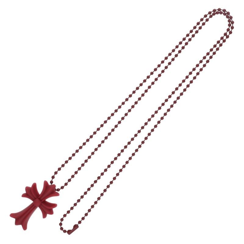Chrome Hearts Rubber CH Crs Sml Small CH Cross Silicone Necklace — view 2