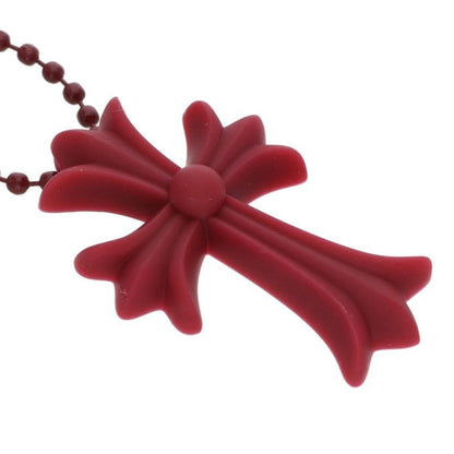 Chrome Hearts Rubber CH Crs Sml Small CH Cross Silicone Necklace — view 5