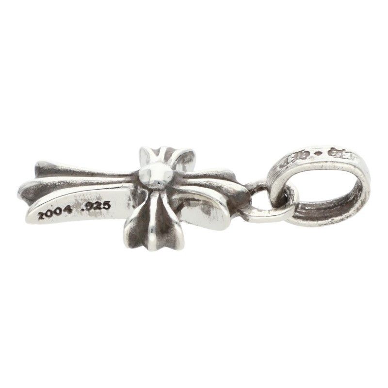 Chrome Hearts Crs Baby Fat P Rub Fat Pave Ruby Charm Silver Necklace Top — view 4