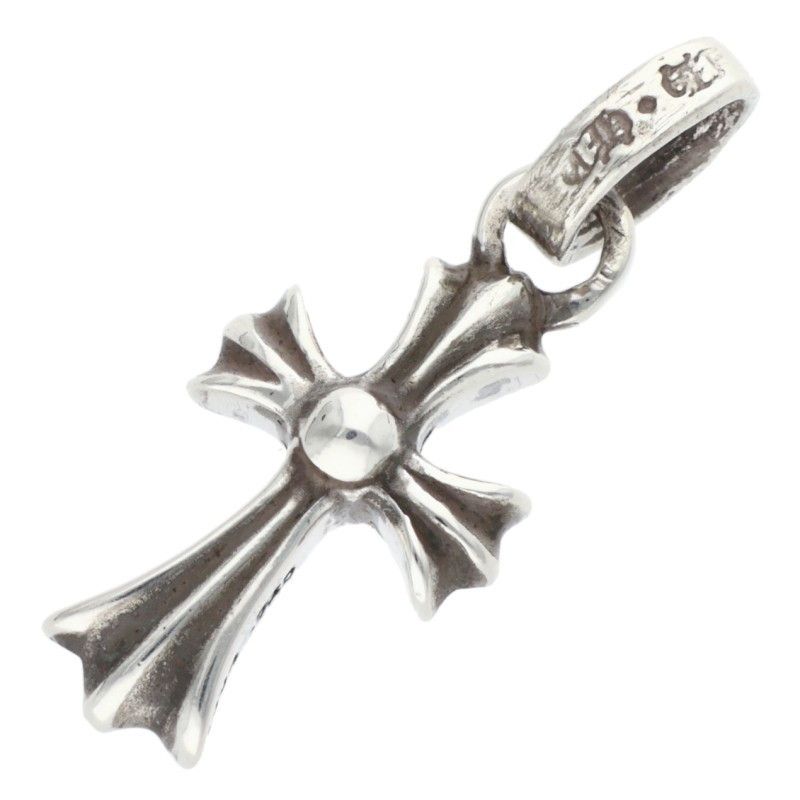 Chrome Hearts Crs Baby Fat P Rub Fat Pave Ruby Charm Silver Necklace Top — view 2