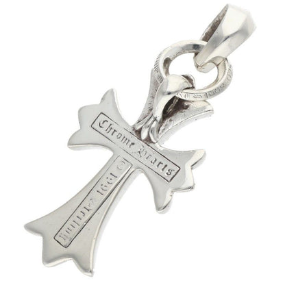 Chrome Hearts CH Crs Sml Bale Small CH Cross Silver Necklace Top — view 2
