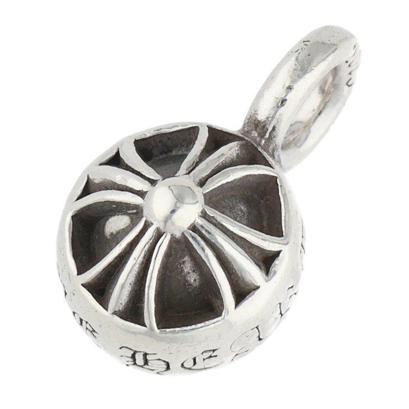 Chrome Hearts Banded Plus Bead Sml Small Silver Necklace Top