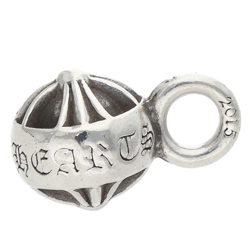 Chrome Hearts Banded Plus Bead Sml Small Silver Necklace Top — view 5