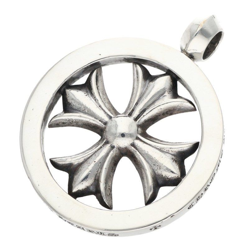 Chrome Hearts CH Plus Medalion CH Medallion Pendant Silver Necklace