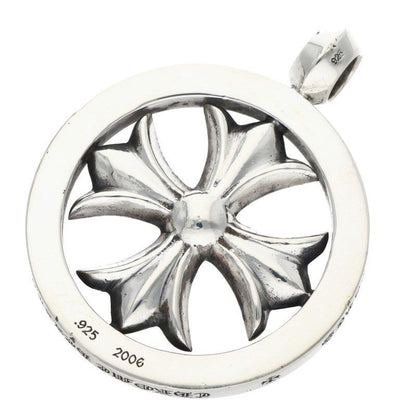 Chrome Hearts CH Plus Medalion CH Medallion Pendant Silver Necklace — view 2