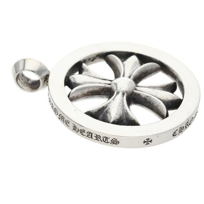 Chrome Hearts CH Plus Medalion CH Medallion Pendant Silver Necklace — view 4