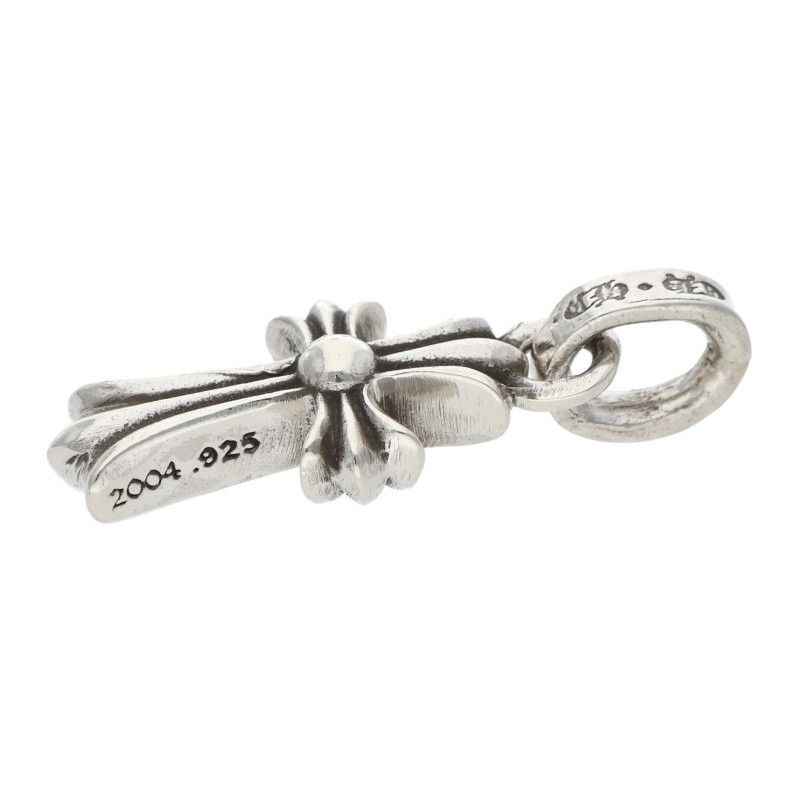 Chrome Hearts Crs Baby Fat Charm Silver Necklace Top — view 4