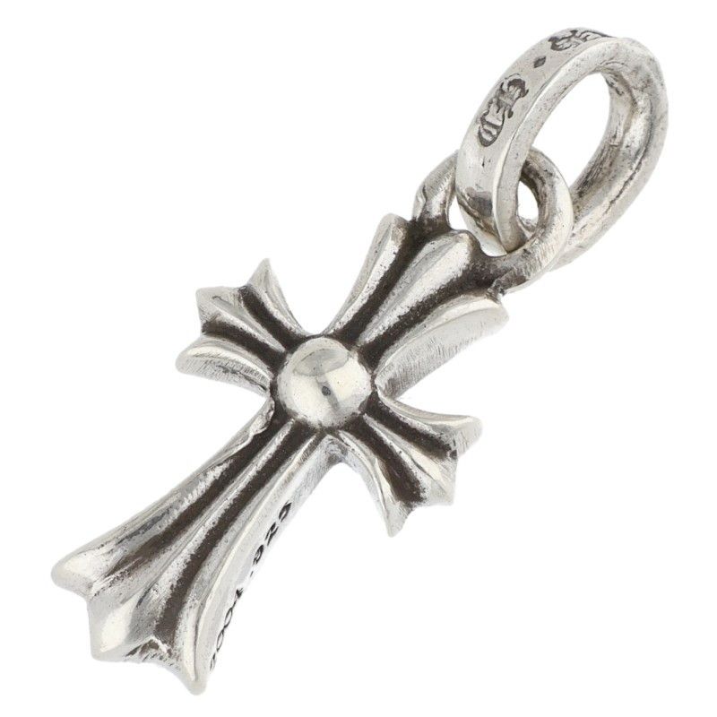 Chrome Hearts Crs Baby Fat Charm Silver Necklace Top — view 2