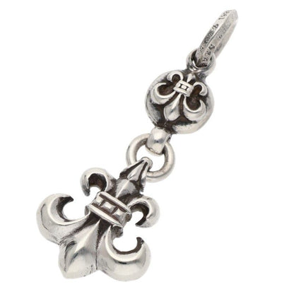 Chrome Hearts BS Fleur BS Charm Silver Necklace Top — view 2