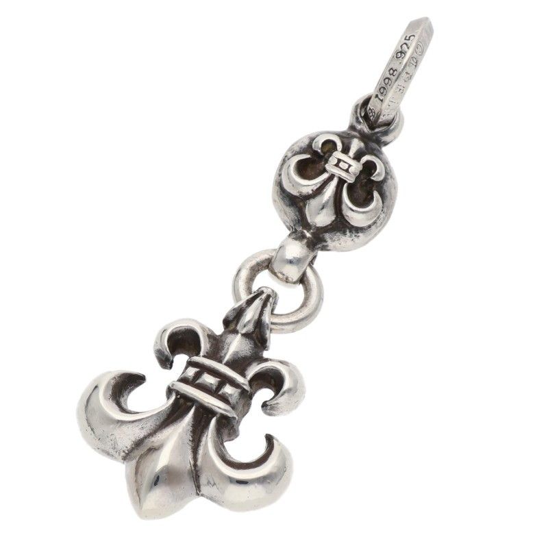 Chrome Hearts BS Fleur BS Charm Silver Necklace Top