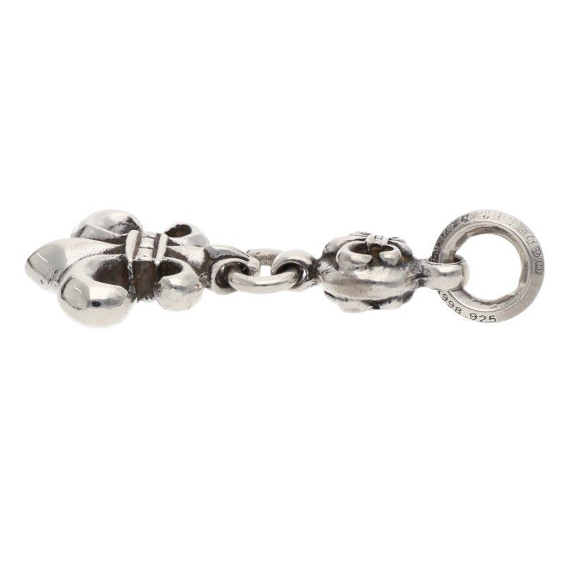 Chrome Hearts BS Fleur BS Charm Silver Necklace Top — view 4