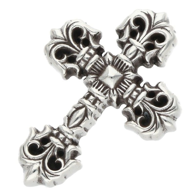 Chrome Hearts Filig Cross Xsm Filigree XS Pendant Silver Necklace