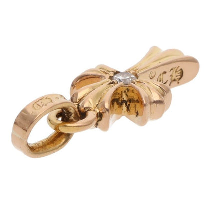 Chrome Hearts 22k Crs Baby Fat Dmnd Fat 1 Diamond on Both Sides Charm Gold — view 5