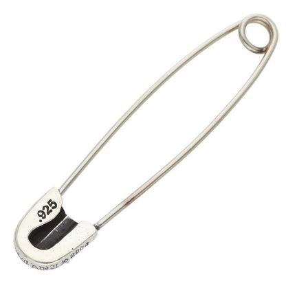 Chrome Hearts Safetypin LG Large Safety Pin 1 Diamond Silver Necklace Top — view 2